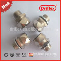 Brass nickel plated straight/45d/90d fittings